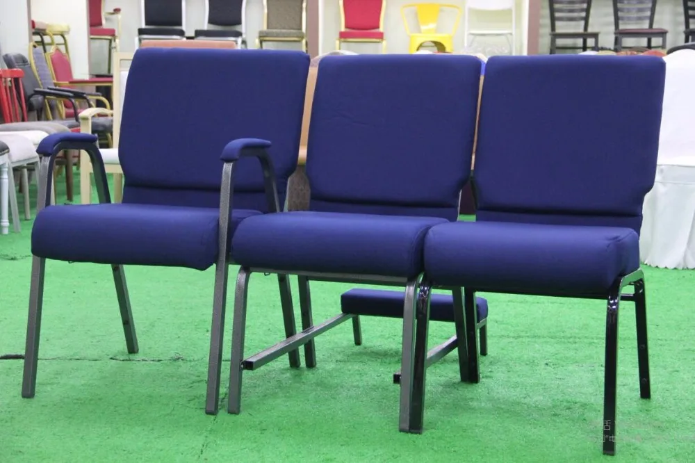 Stackable Church Chair With Armrests - Buy Church Chair With Armrests