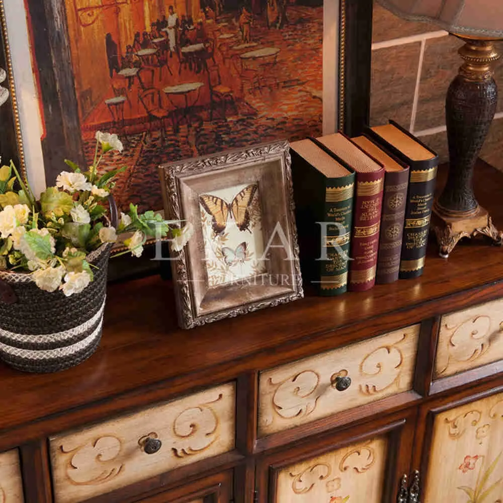 Buffet decoratie sideboards 4 lade 4 deur dressoir kast woonkamer ... Decoratie woonkamer afrika