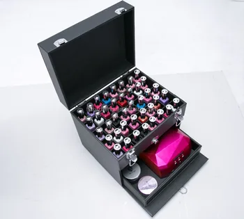 Professional Soft Nail Polish Carrying Case Cosmetic Drawer