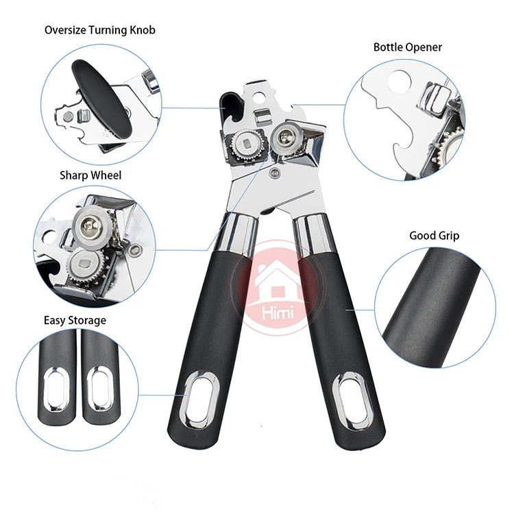 Can Opener Manual Smooth Edge And Heavy Duty,Professional Stainless