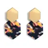 Fashion jewellery 2019 creative design acrylic earrings wholesale custom earrings 2019 aretes