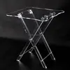 Hot sale custom transparent acrylic folding table