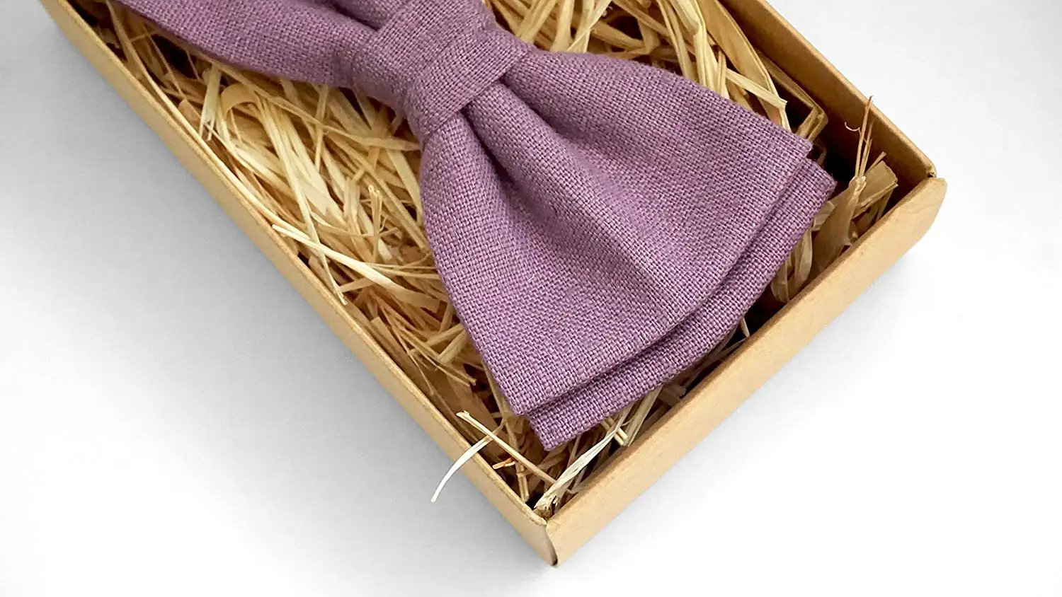 Gold adjustable bow tie band fits children 0-13 years old Purple and Brown Plaid Childrens Pretied Bow tie Lavender