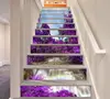 flower decoration promotion product Adhesive Vinyl 3d stairs graphics