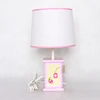 Modern flower views square column table lamp for home decoration