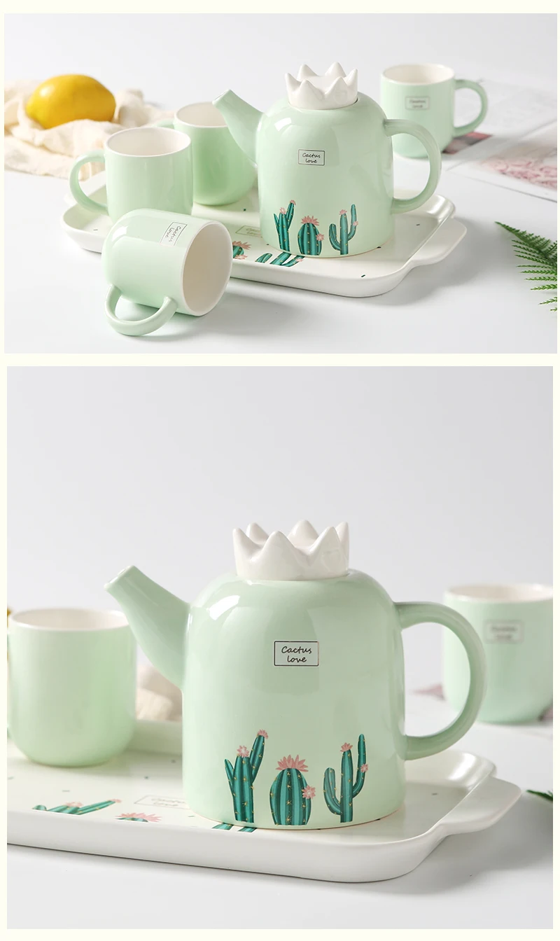 Hermosa Tea for one set ~ Unicornio ~ Tetera con taza Porcelana Unicorn 