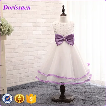 Purple Butterfly Flower Girl Dresses