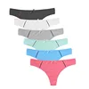 High-quality Custom Embroidered Women G-string OEM Knitted Underwear