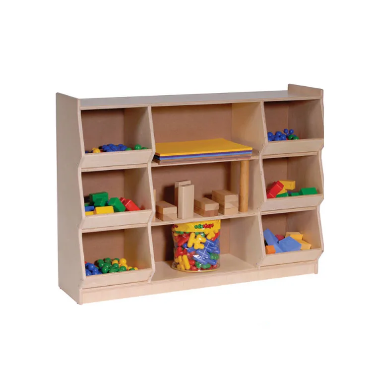 wooden toy shelf