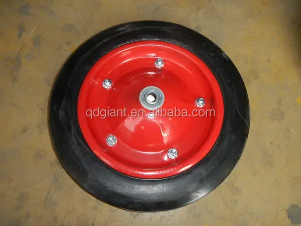 South Africa wheelbarrow solid rubber wheel 13"x3"