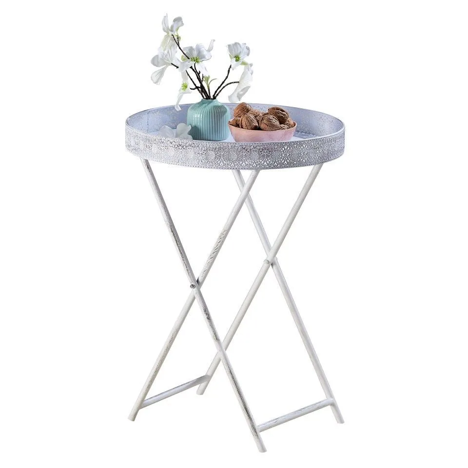 Home & Garden Folding Metal Side Table 16x23inch Buy Folding Metal