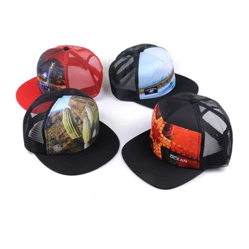 Print Pattern Snapback Trucker Hat Custom Flat Bill Hats Print Pattern Snapback Trucker Hat Custom Flat Bill Hats Snap Back Product On