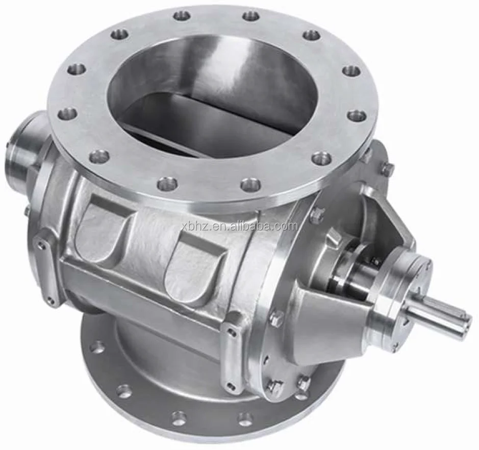 blow through rotary valve for powders