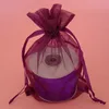 High quality wholesale custom small drawstring pouch organza jewelry packaging bag for bracelet beads gift