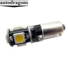 Error Free CANBUS BA9S 6523 1895 H6W T4W Car LED 5SMD 5050 Warm White 12v dc led car interior lights