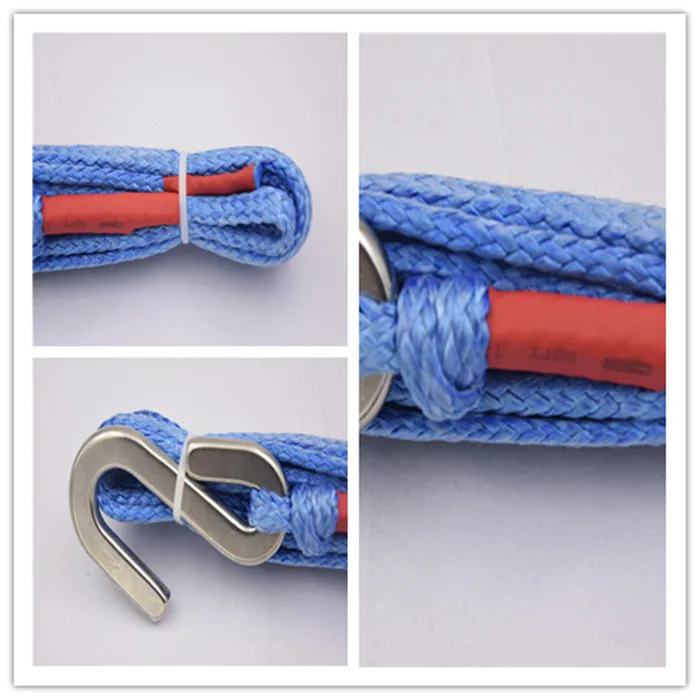 High quality customized package 4mm-18mm High Tensile yacht accessories 8/ 12 strand winch rope