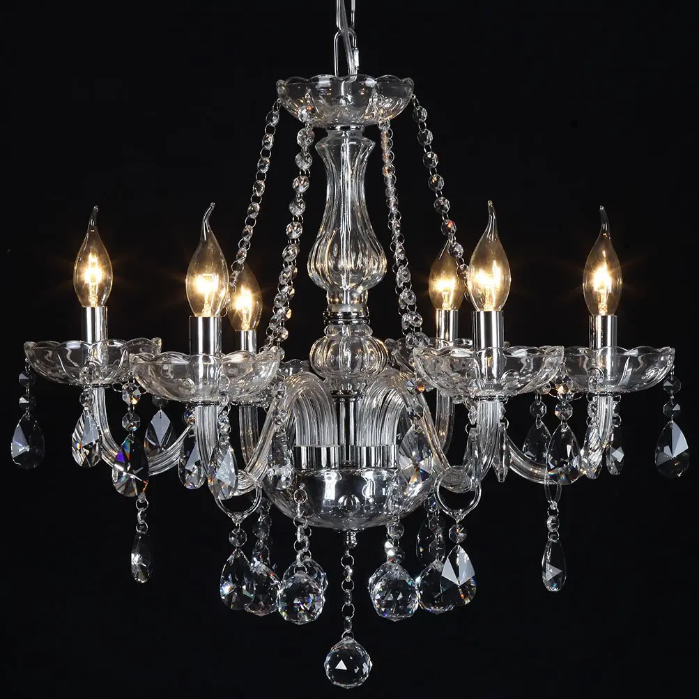 Modern crystal chandelier pendant lamp/ clear crystal candelabra chandelier