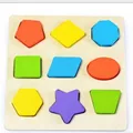 geometric shape learning puzzle wooden baby toy