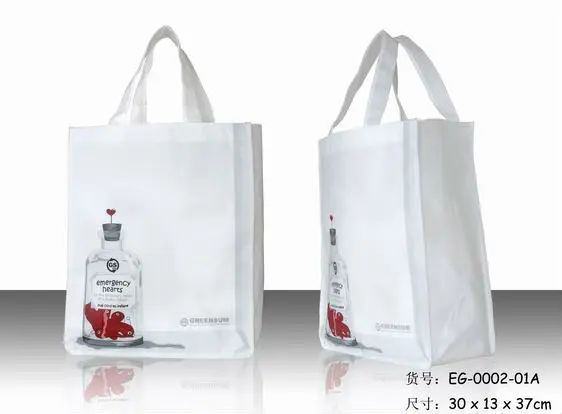 Customized non woven bag with laser coated