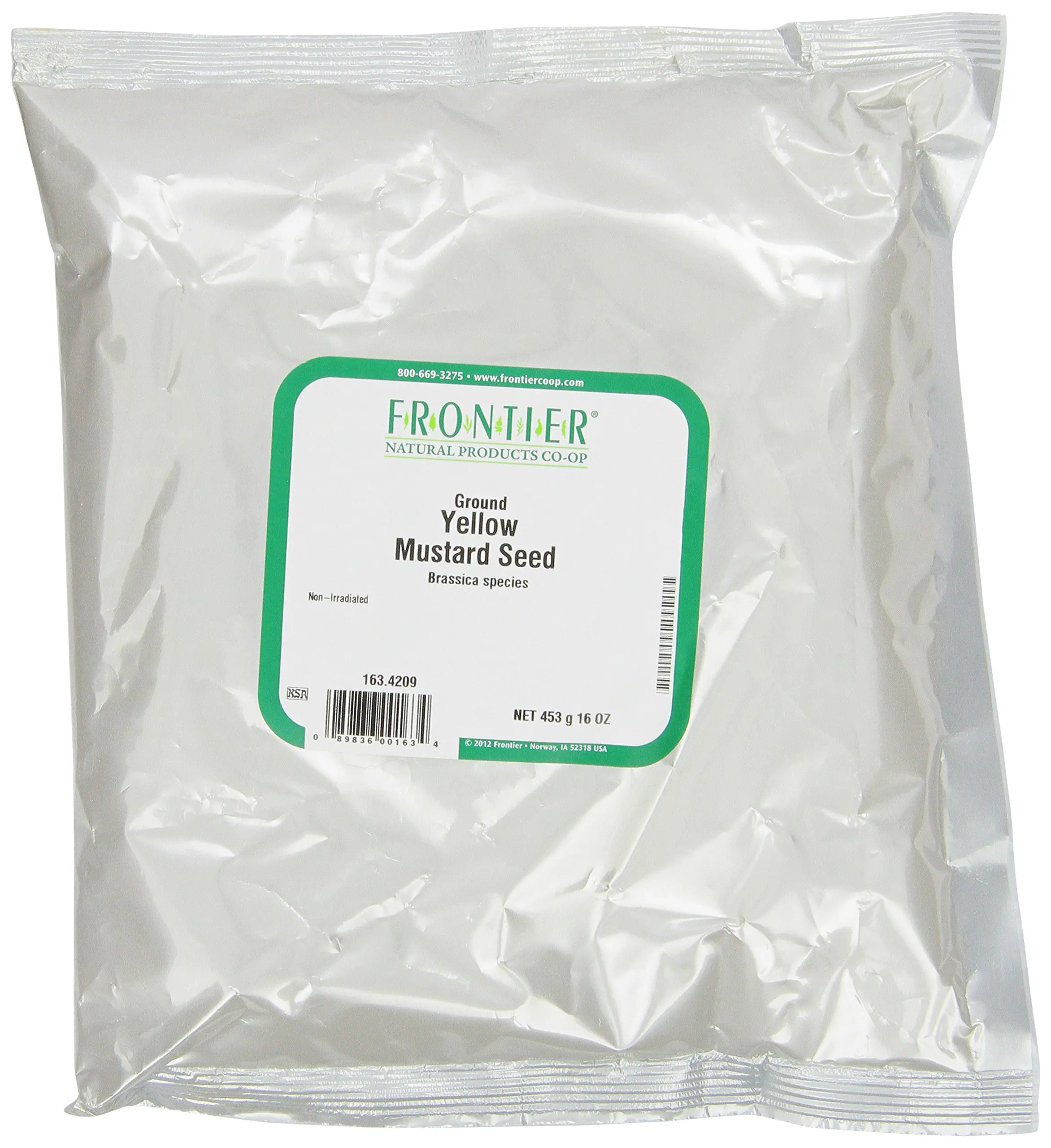 Frontier Mustard Seed, Yellow Powder, 16 Ounce Bags (Pack of 3)