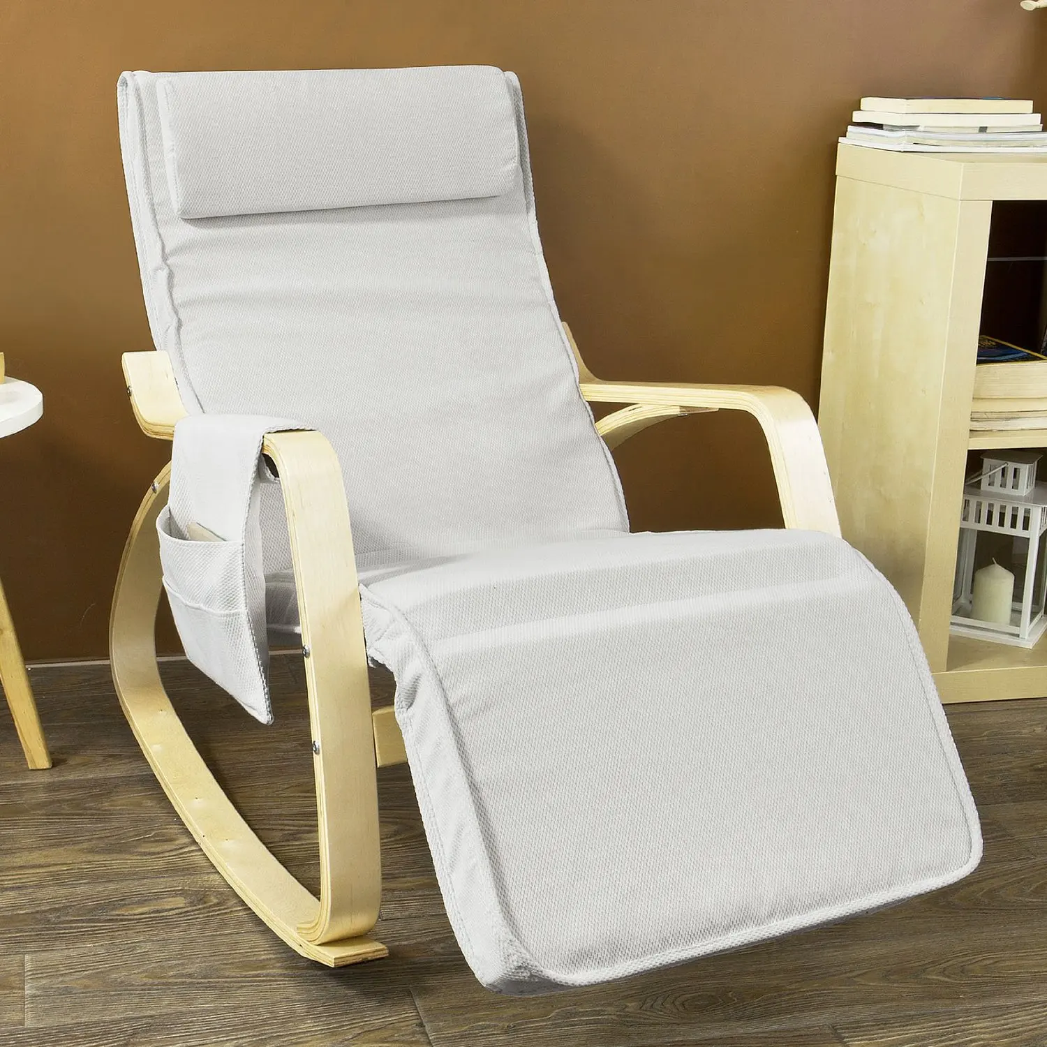glider nursing chair and footrest