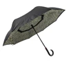 Rainy car umbrella windproof umbrella inverted automatic c handle