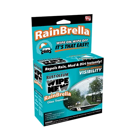 Wipe-New Rainbrella Rust-Oleum  Rainbrella Windshield Rain Repellent Wipes For Your Car
