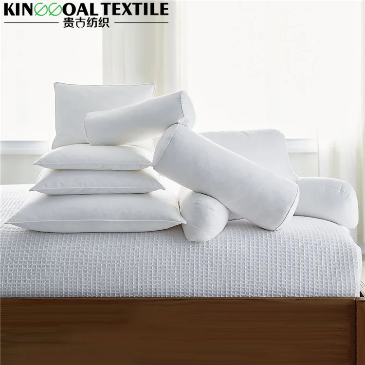 Bedding use 100% cotton shell queen size silk roll pillow