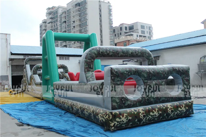 China professional factory high quality inflatable crazy camouflage obstacle course for challenge JFOB-012-4.JPG