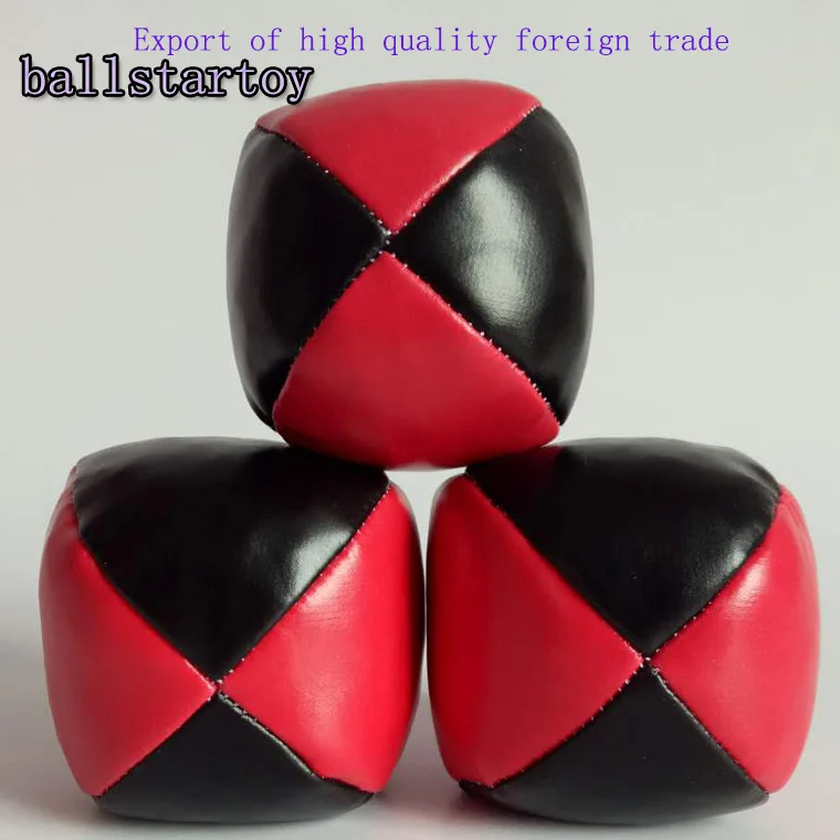 2 Inch Worldwide Circus Juggling Club Equipment Good Custom Leather Juggling 3 Balls Bean Bag