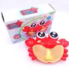 Amazon Hot Sale Shantou Bubble Machine Toy Machine Bubble Blower Bath Toys Crab Bubble for Baby