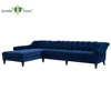 Jennifer Taylor living room sofas sectional corner blue tufted sofa