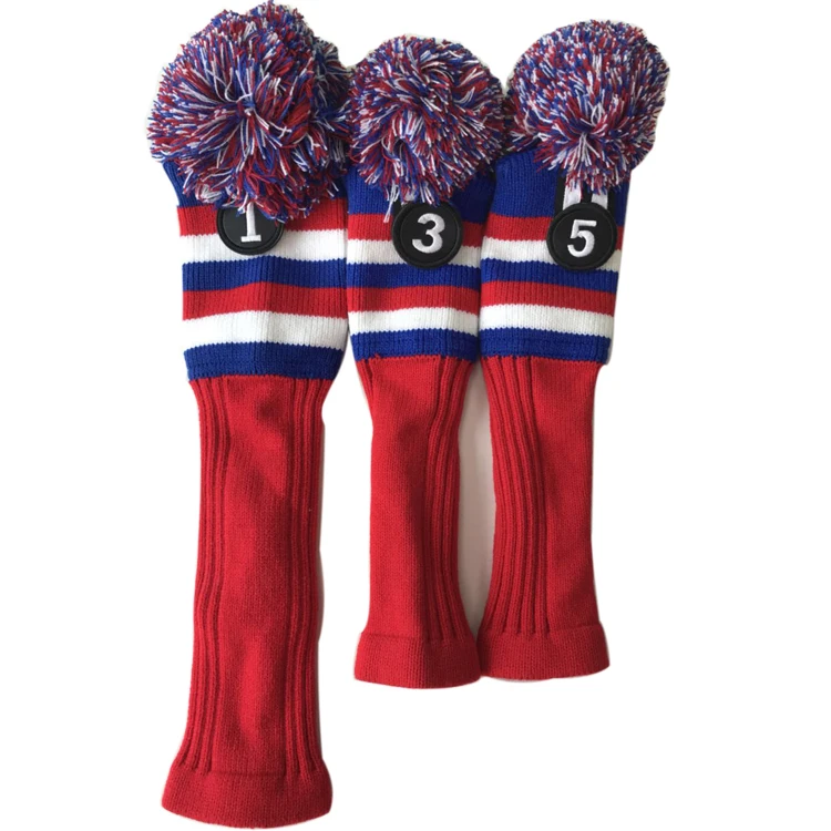 Customized Factory Price Knitted Golf Club Headcover Buy Golf Club Headcovers Knit Driver Headcover Custom Golf Wood Headcovers Set Product On Alibaba Com