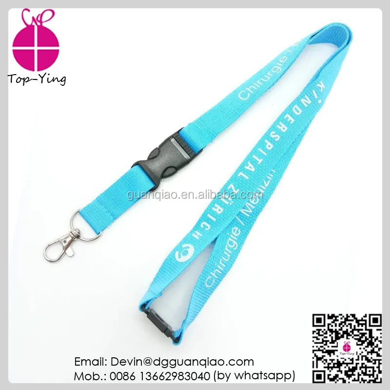 Silkscreen Printing Lanyard For Key Emirates Polyester Lanyard Roll ...