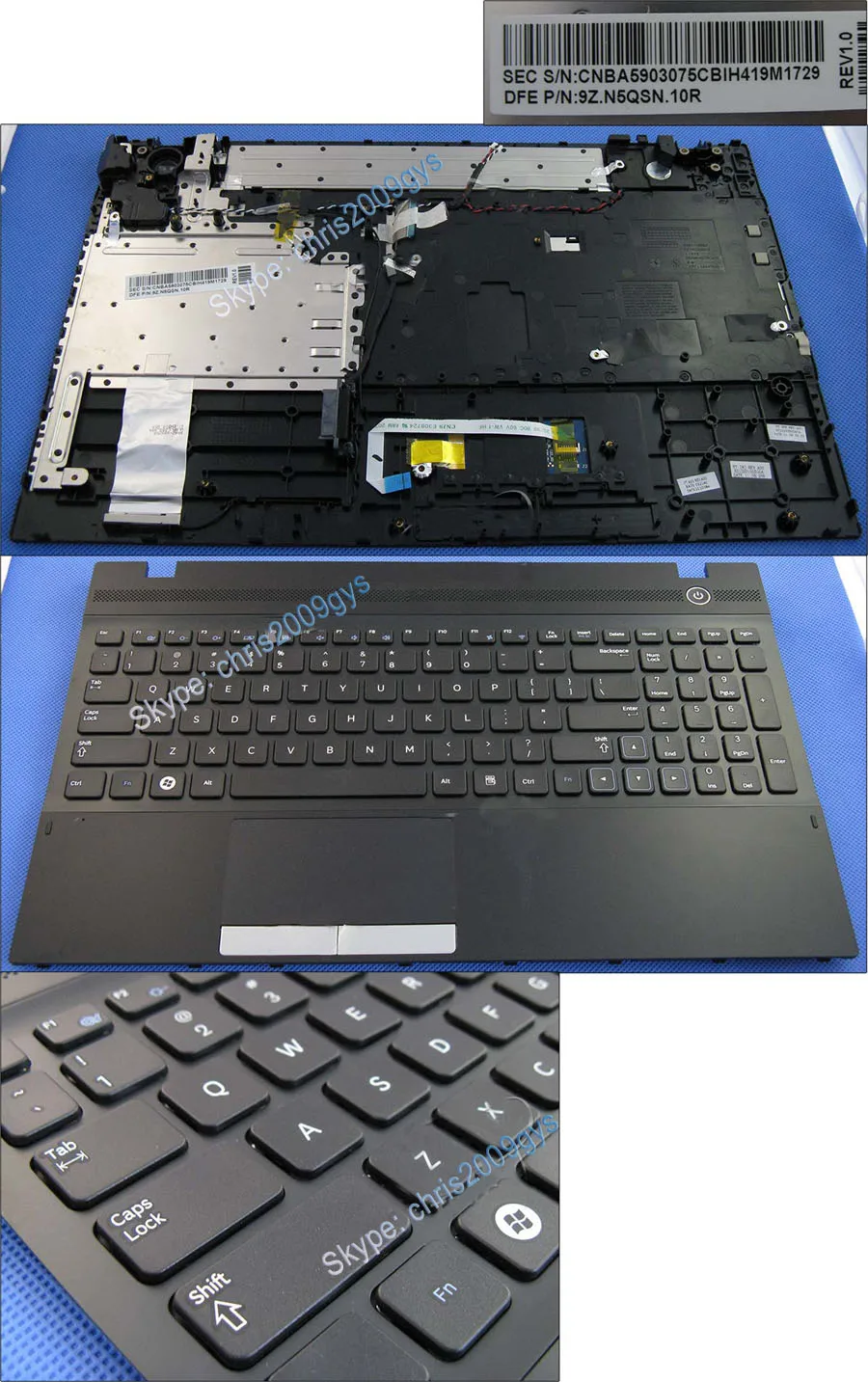 Genuine New for Samsung NP300E5A NP300V5A NP305E5A NP305V5A US Black Keyboard 