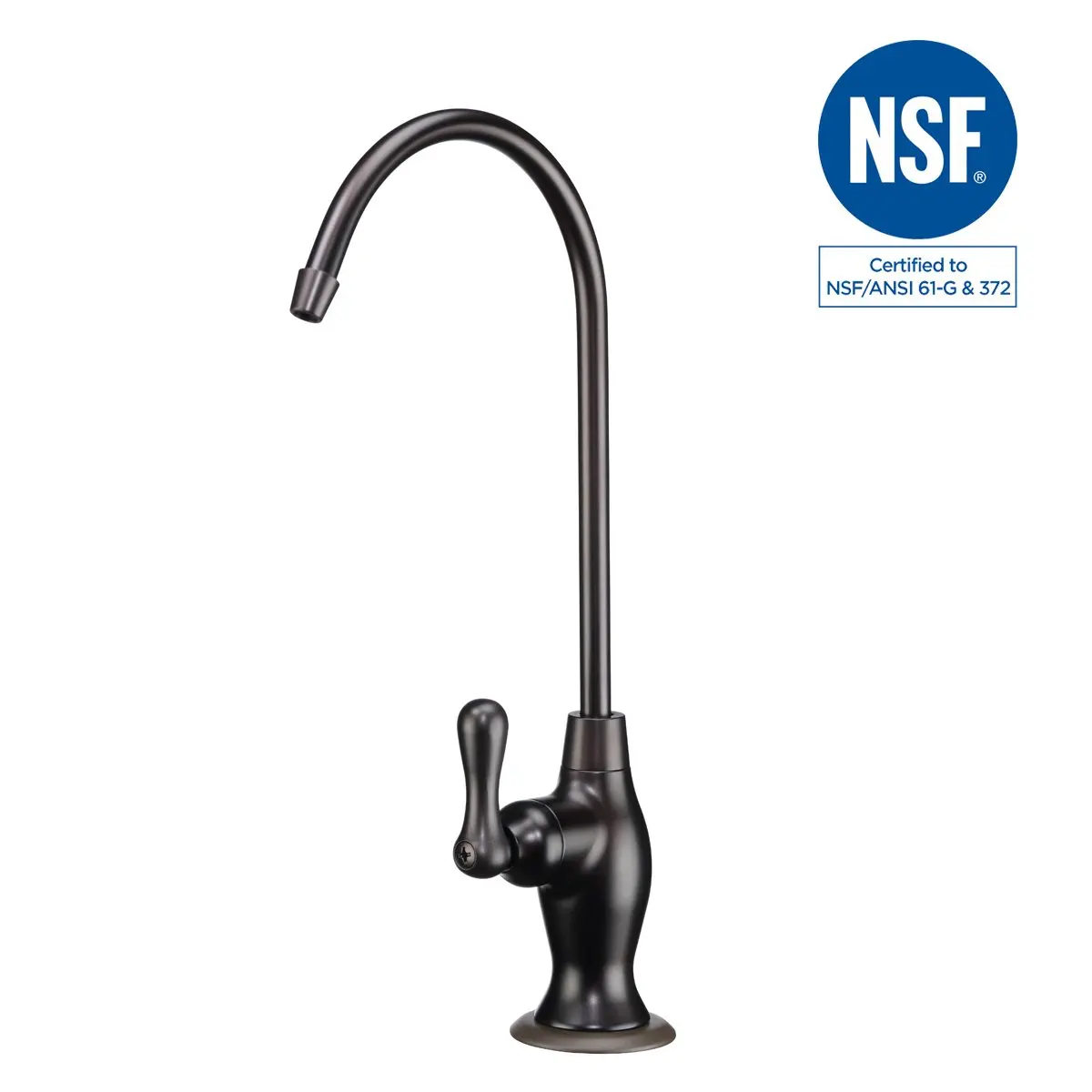 Hydronix Long Reach RO Filtered Water Faucet Lead Free Brushed Nickel w// Air Gap