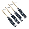 RJXHOBBY Mini Titanium Alloy Hex Wrenches Screw Removal Driver Tools Kit 1.5mm 2.0mm 2.5mm 3.0mm for RC Helicopter 4pcs