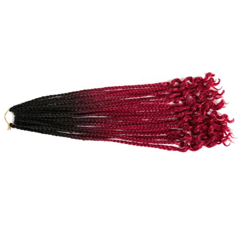 Synthetic Hair Senegalese Twist Crochet Braids Hair 1Pcs/Lot 100g/Pc 60CM 22Root  Ombre Braiding Hair Extensions