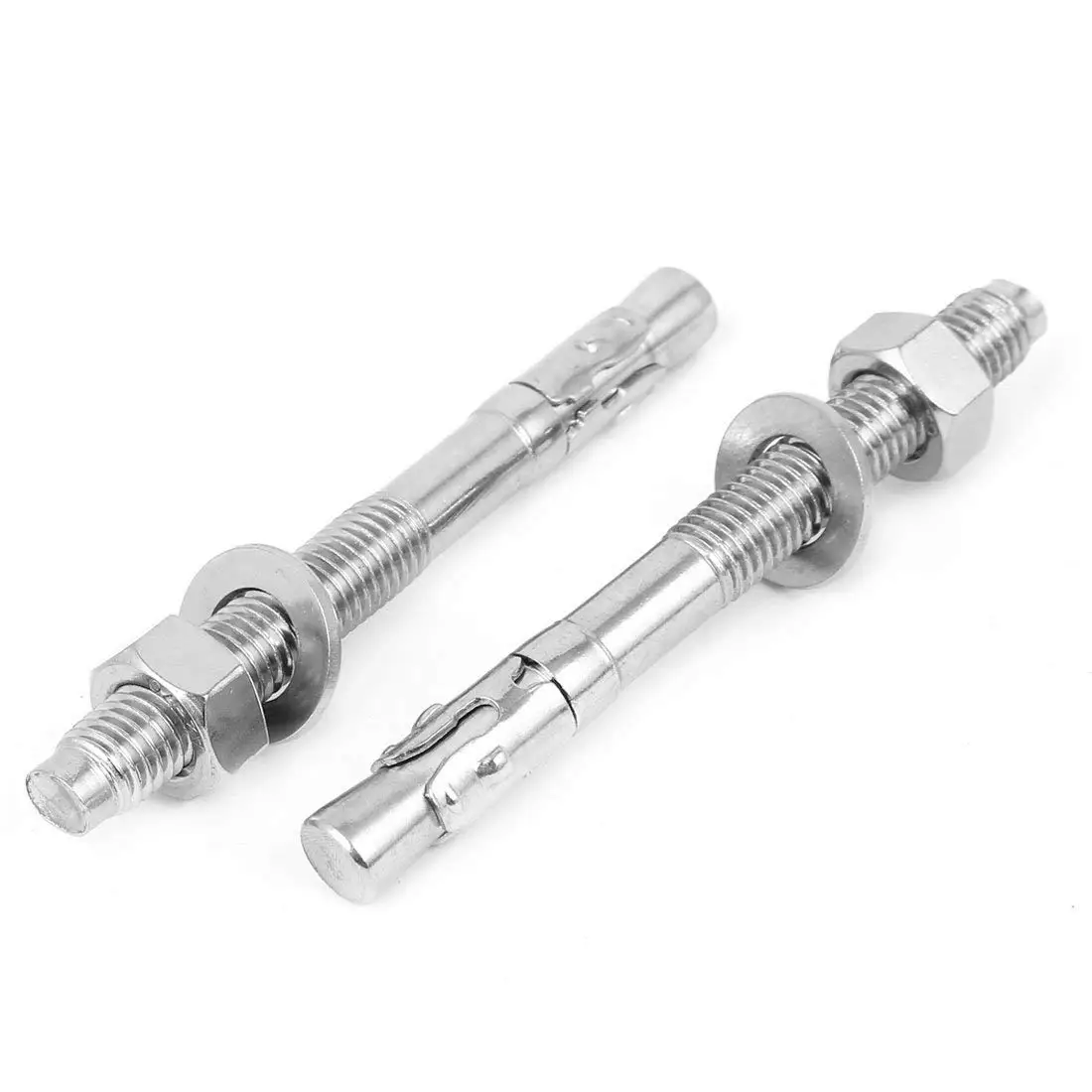 Aexit 10pcs Plastic Screws & Bolts M8 Expansion Bolt Wall Screw Anchor