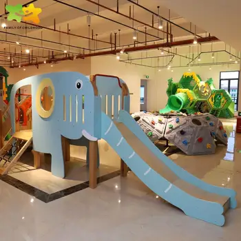 Factory Price Elephant Daycare Wooden Playground Equipment Kids
