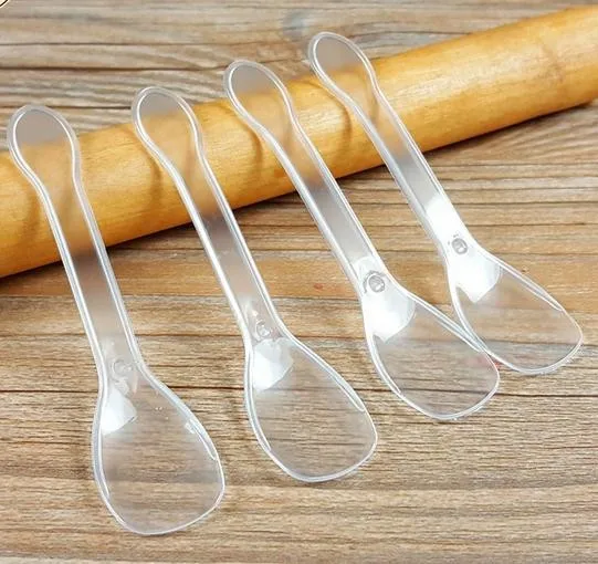 10cm Disposable Plastic Spoon /dessert Spoon /ice Cream Spoon Scoop