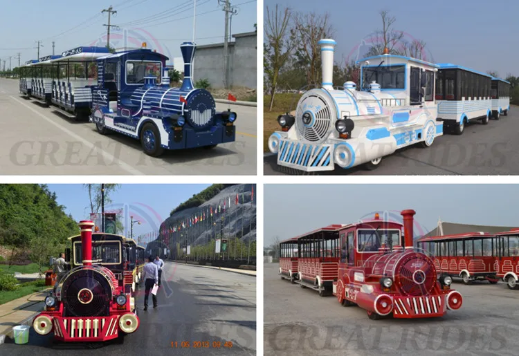 Customized Outdoor Amusement Park Rides Family Games Tourist Trackless