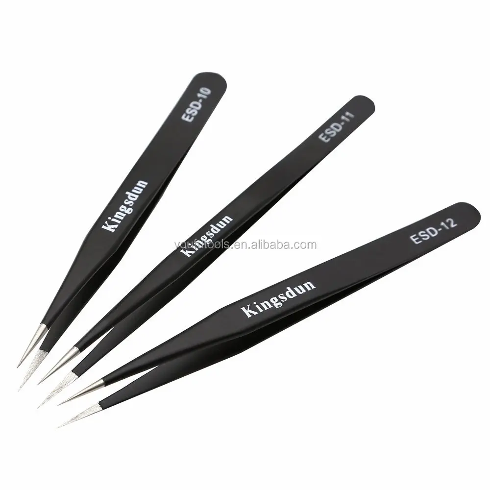 8pcs Esd Antistatic Tweezer Set Professional Long Tweezer Kit Electronic Repairing Tool Buy