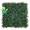 20"x20" Artificial Plants Wall Boxwood Hedge Mat, UV Protection High Density Greenery Panels, Dark Green