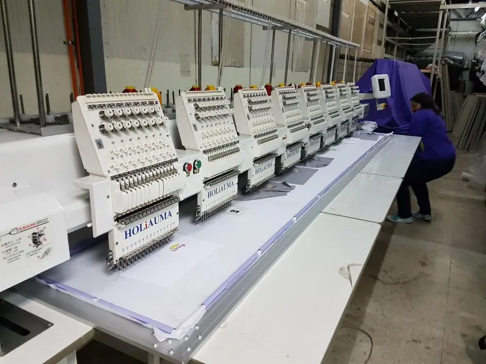 Holiauma 15 Needles 8 Head Computerized Embroidery Machine Tajima Type With Low Price Hat