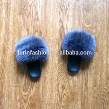 fluffy fur sliders