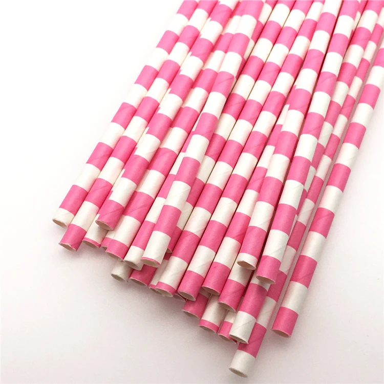 Party Favors Wholesale Cocktail Eco Friendly Striped Recycled Drinking