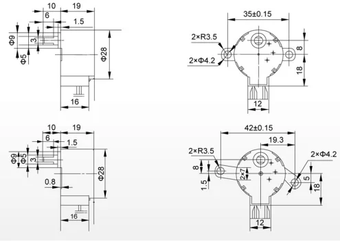 Hot selling gear reducer stepper motor group with low price