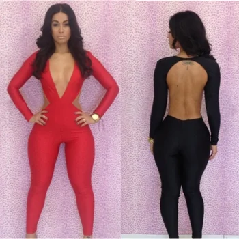 bandage bodycon jumpsuit