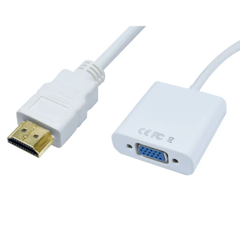 High Quality Hdmi To Vga Adapter With Audio And Usb Power Support Hd 1080p Male To Female